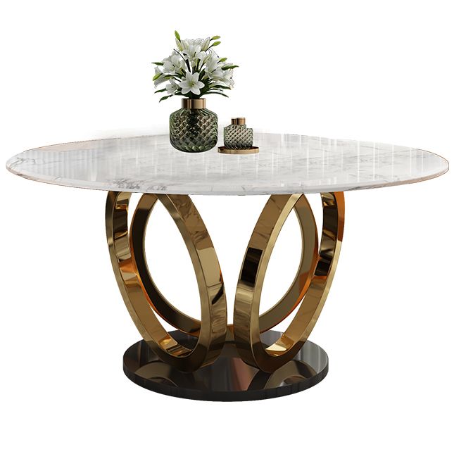 Traditional Luxury Round Dining Table Marble Indoor Table with Pedestal Base Clearhalo ' dining_table' 'Dining Tables & Seating' 'Dining Tables' 'furn' 'furn_dining_table' 'Furniture' 'furniture_dining_table' 'Kitchen & Dining Furniture' 'kitchen&dining_furn' 'kitchen' 'kitchen_dining_table' 1200x1200_65d177f4-8998-46e1-a123-e8640940765d
