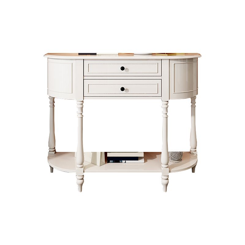 Mid Century Modern Wood Console Table Half Moon End Table for Hall Clearhalo 'Console Tables' 'console_tables' 'Entry & Mudroom Furniture' 'furn' 'furn_console_tables' 'Furniture' 1200x1200_65d1d1db-abdd-47c9-b9b1-7e0e26dd9a70