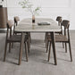 Contemporary Sintered Stone Dining Table Solid Wood Dining Table with 4 Legs Clearhalo 'Dining Tables & Seating' 'Dining Tables' 'dining_table' 'furn' 'furn_dining_table' 'Furniture' 'furniture_dining_table' 'Kitchen & Dining Furniture' 'kitchen' 'kitchen_dining_table' 1200x1200_65d40f1a-dfe2-4ee1-af37-cc221017cef9