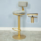 Armless Bar Stools Adjustable Height Swivel Dining Stools with Metal Base Clearhalo 'Bar Furniture' 'Bar Stools' 'bar_stools' 'furn' 'furn_bar_stools' 'Furniture' 'Kitchen & Dining Furniture' 1200x1200_65d41a92-1711-4952-bc8f-c5108c187d02