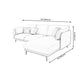 Light-grey Pillowed Back Cushions Contemporary Removable Cushions Sofa Clearhalo 'furn' 'furn_sectionals' 'Furniture' 'furniture_sectionals' 'kitchen' 'kitchen_sectionals' 'Living Room Furniture' 'Sectionals' 1200x1200_65d4a62f-86f8-4e01-8d45-374674aae3fc