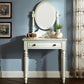 Solid Wood Vanity Makeup Table Set Traditional 1 Drawer Dressing Table