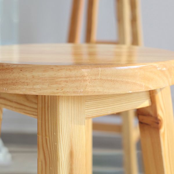 Modern Armless Backless Counter Stool Wood Cafe Bar Stool with Wooden Seat, 1 Piece Clearhalo 'Bar Furniture' 'Bar Stools' 'bar_stools' 'furn' 'furn_bar_stools' 'furniture_bar_stools' 'Kitchen & Dining Furniture' 'kitchen&dining_furn' 'kitchen' 'kitchen_furn' Furniture' 1200x1200_65d55ccc-781e-48de-a595-d19b423ab0b9