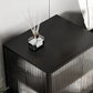 Glass and Metal Bedside Cabinet Modern Minimalist Bedside Table with Legs Clearhalo 'Bedroom Furniture' 'furn' 'furn_night_stand' 'Furniture' 'night_stand' 'Nightstands' 1200x1200_65d594f8-e000-46c8-8984-debb01a05a94
