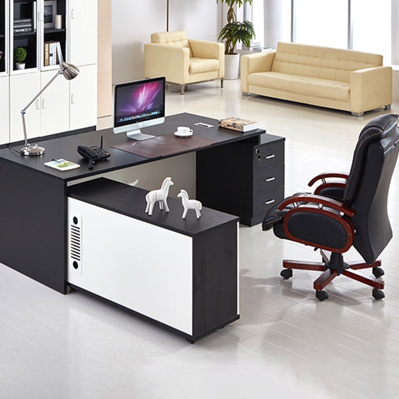 Armadio in legno di archiviazione laterale contemporanea con archiviazione