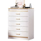 13.38" Wide Rectangle Accent Chest White Wood Accent Cabinet