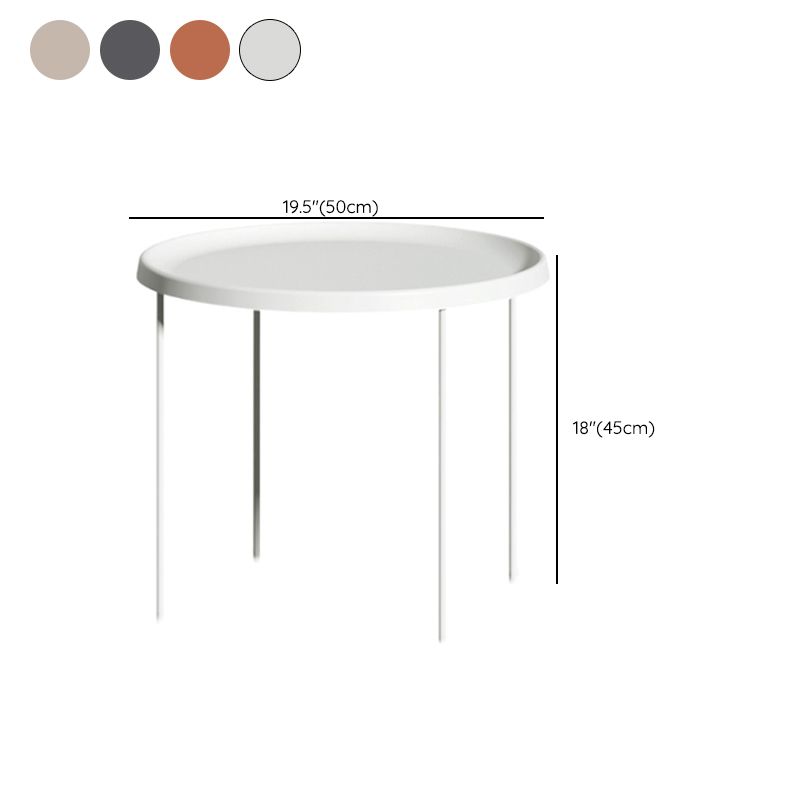 Mid-Century Modern Tray Top Coffee Table 4 Legs Iron Cocktail Table Clearhalo 'Coffee & Accent Tables' 'Coffee Tables' 'coffee_tables' 'furn' 'furn_coffee_tables' 'Furniture' 'Living Room Furniture' 1200x1200_65d801f0-737a-4155-aea1-3ea3c8b7f7ed
