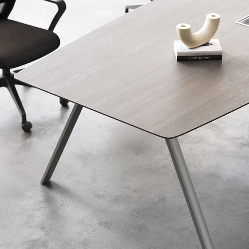 29.25-inch H Hedendaagse kantoorbureau Geproduceerd Wood Oval Writing Desk