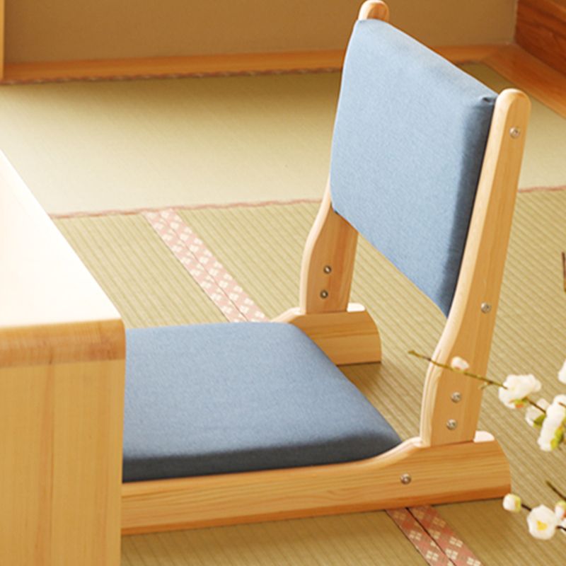 Chaise sans bras en lin16.9 "L x 20,8" W x 18,1 "H Chaise d'image en bois massif