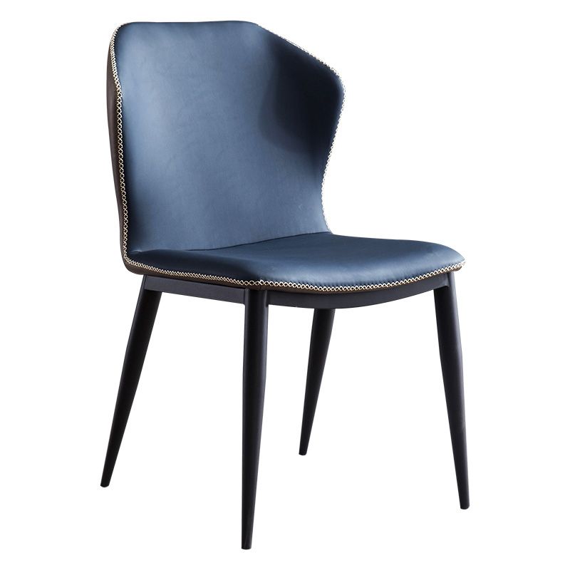 Modern Style Faux Leather Side Chair Wingback Arm Chair for Dining Room Clearhalo 'Dining Chairs' 'Dining Tables & Seating' 'dining_chair' 'furn' 'furn_dining_chair' 'Furniture' 'furniture_dining_chair' 'Kitchen & Dining Furniture' 1200x1200_65db9d6e-d6c6-47f8-8899-5abe641ad2dd