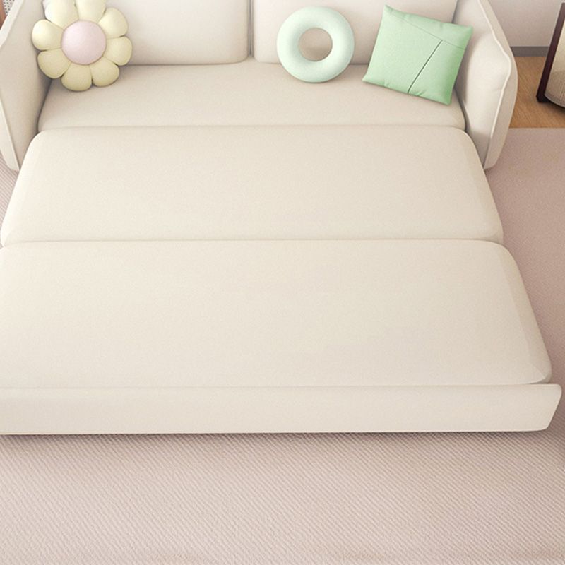 Divano divano in pelle bianca scandinava in pelle bondato