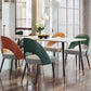 Sedia da pranzo aperta contemporanea sedia imbottita per sala da pranzo
