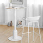 Industrial Style Bar Table Stone Pedestal Base Bar Dining Table for Indoor