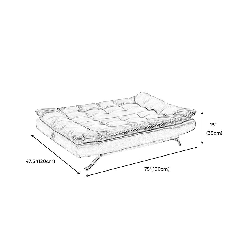 Armless Sofa Chaise Square Seating Settee for Living Room Bonus Room Clearhalo 'furn' 'furn_sofas' 'Furniture' 'furniture_sofas' 'kitchen' 'kitchen_sofas' 'Living Room Furniture' 'Sofa' 'sofas' 1200x1200_65dfcc51-126c-4844-964e-d371556a79bf