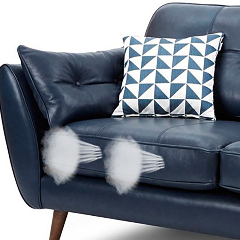 Wood Legs Modern Flared Arm Sofa Leather Standard Tufted Sofa Clearhalo 'furn' 'furn_sofas' 'Furniture' 'furniture_sofas' 'kitchen' 'kitchen_sofas' 'Living Room Furniture' 'Sofa' 'sofas' 1200x1200_65e003e8-b0a2-463d-853e-be04f6de7fa0