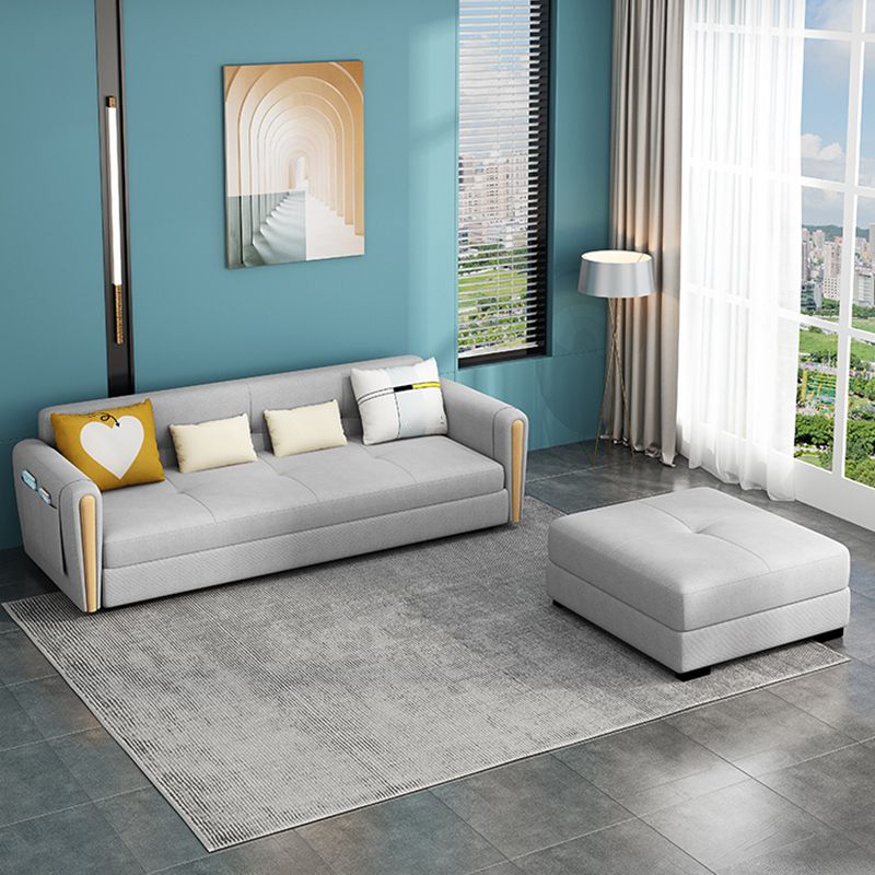 Contemporary Tight Back Sectional Gray Square Arm Sofa and Chaise Clearhalo 'furn' 'furn_sectionals' 'Furniture' 'Living Room Furniture' 'Sectionals' 1200x1200_65e05111-7719-498f-9994-69588483385d