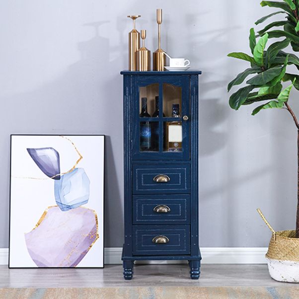 Cabinet d'accent moderne du milieu du siècle avec des jambes tournées en bois massif