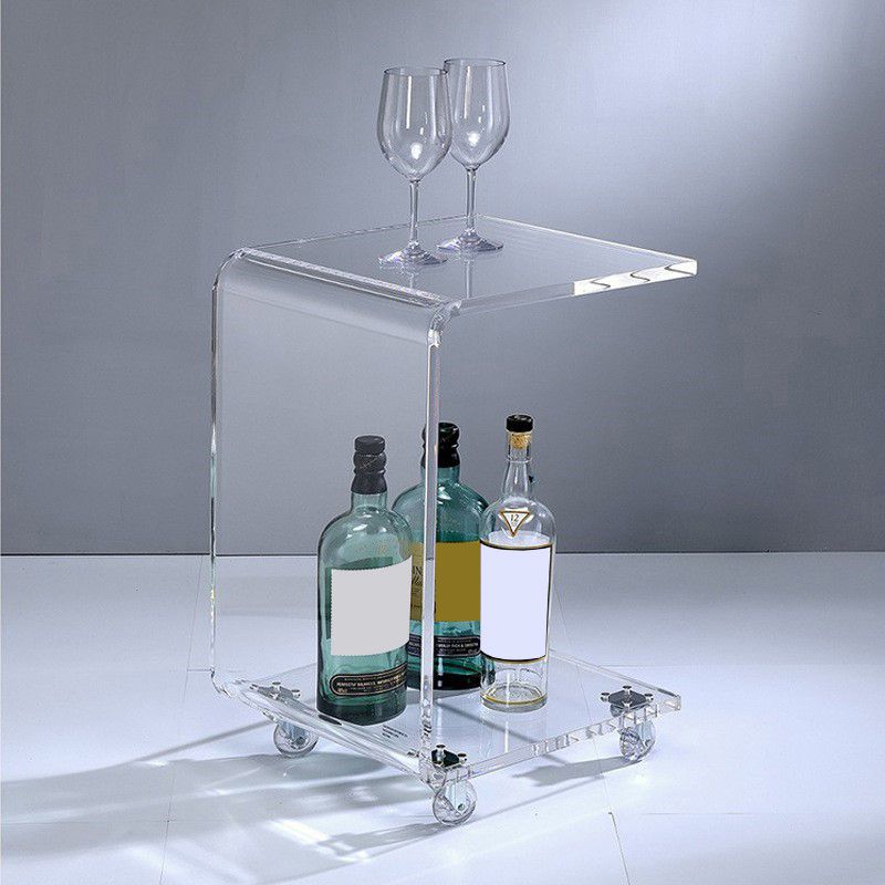 Modernistic Plastic Abstract End Table Rectangular Corner Table for Living Room Clearhalo 'Coffee & Accent Tables' 'End & Side Tables' 'end_side_tables' 'furn' 'furn_end_side_tables' 'Furniture' 'Living Room Furniture' 1200x1200_65e2fc36-10b2-45f9-944f-992adc2493aa