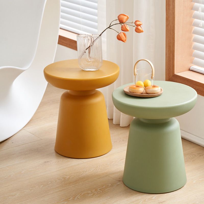 Tabla de pedestal de plástico Tabla de acento lateral del lado redondo de plástico