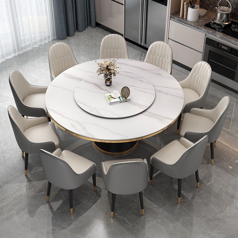 Modern Standard Kitchen Dining Table Sintered Stone Round Dining Table with Pedestal Base Clearhalo ' dining_table' 'Dining Tables & Seating' 'Dining Tables' 'furn' 'furn_dining_table' 'Furniture' 'furniture_dining_table' 'Kitchen & Dining Furniture' 'kitchen&dining_furn' 'kitchen' 'kitchen_dining_table' 1200x1200_65e355a4-b901-4eb3-b12d-0a57d54c3611