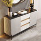 Stone Buffet Server Modern Style Side Board with Cabinets and Drawers Clearhalo 'buffet_sideboard' 'Buffets & Sideboards' 'furn' 'furn_buffet_sideboard' 'Furniture' 'Kitchen & Dining Furniture' 1200x1200_65e53007-c7b9-4ae7-ad90-b93f244a3488