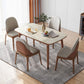 White Dinette Table with Wood Legs Modern Dining Table for Kitchen Clearhalo 'Dining Tables & Seating' 'Dining Tables' 'dining_table' 'furn' 'furn_dining_table' 'Furniture' 'Kitchen & Dining Furniture' 1200x1200_65e584af-c656-4fab-94eb-9b6d5f9dc992