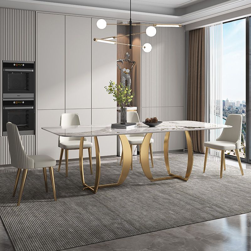 1/2/5/7 Pieces Luxury Dining Set Sintered Stone Top Dining Table with Leather Chairs Clearhalo 'Dining Room Sets' 'Dining Tables & Seating' 'dining_room_set' 'furn' 'furn_dining_room_set' 'Furniture' 'furniture_dining_room_set' 'Kitchen & Dining Furniture' 1200x1200_65e73870-718b-4e9e-81c1-fb606af21a6a