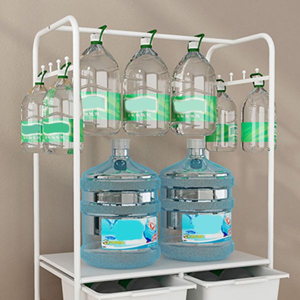 Scaffali contemporanei Dettaglio ganci per rivestimento metallico con spazio