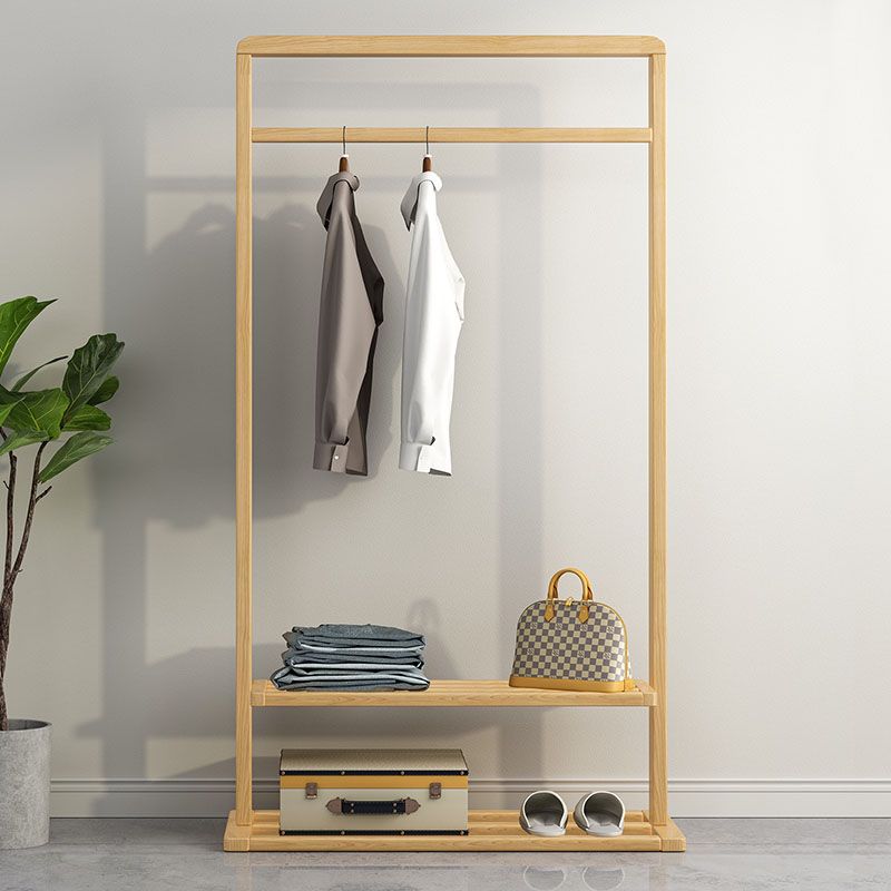 Contemporary Coat Hanger Solid Wood Shelve Design Coat Rack for Living Room Clearhalo 'Entry & Mudroom Furniture' 'furn' 'furn_hall_tree_coat_racks' 'Furniture' 'Hall Trees & Coat Racks' 'hall_tree_coat_racks' 1200x1200_65e8d120-de37-45cf-8284-b88f66e99713