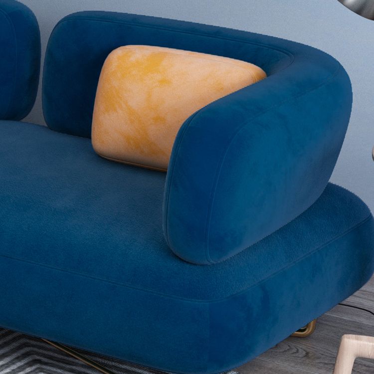 Scandinavian Solid Color Velvet Sofa 31.49" Wide Tuxedo Arm Sofa Clearhalo 'furn' 'furn_sofas' 'Furniture' 'Living Room Furniture' 'Sofa' 'sofas' 1200x1200_65e9de19-ba77-48e9-9e6b-7a3d67cf8974