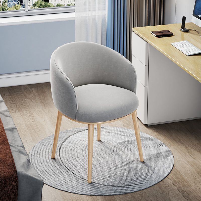 Silla de oficina en casa sin brazo silla de mesa baja moderna sin ruedas