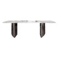 Industrial Style Rectangle Dining Table Sintered Stone Table with Metal Legs for Home Clearhalo 'Dining Tables & Seating' 'Dining Tables' 'dining_table' 'furn' 'furn_dining_table' 'Furniture' 'Kitchen & Dining Furniture' 1200x1200_65ec735c-cc62-4e4a-b591-919272af8c67