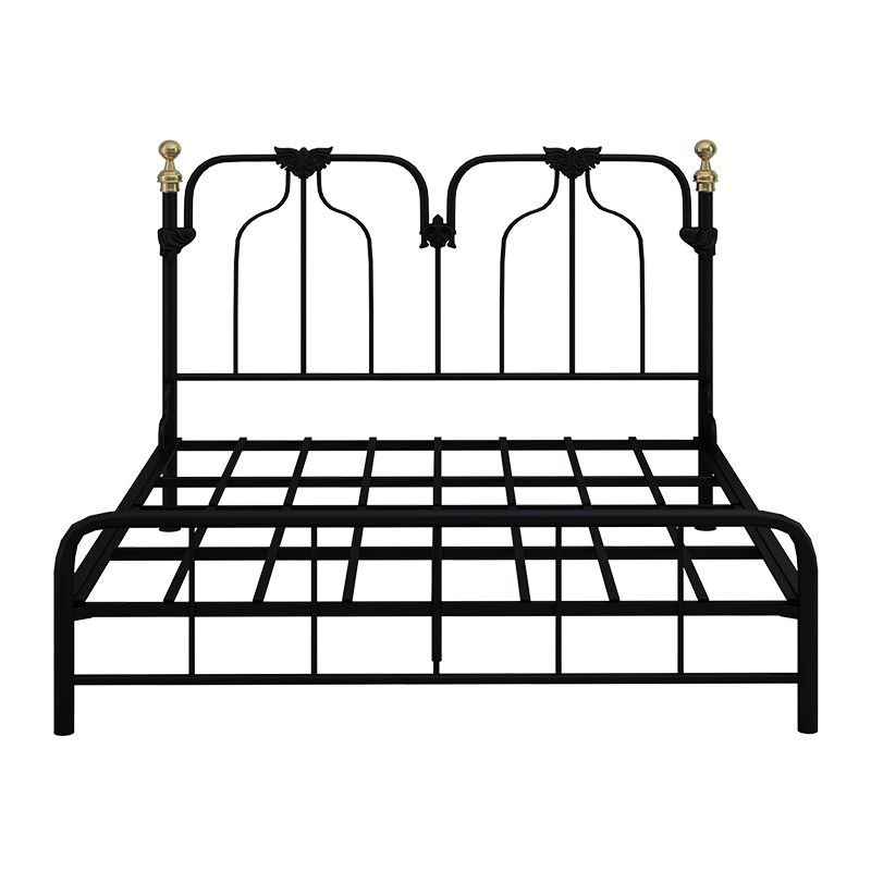 49.21" Modernism Metal Bed with Headboard Low Profile Standard Bed Clearhalo 'Bedroom Furniture' 'Beds' 'furn' 'furn_beds' 'Furniture' 1200x1200_65ecd085-f396-4a9d-a198-565383a5d85b