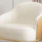 Faux Leather Arm Chair 24.80" Wide Arms Included Chair with Basic Four Leg