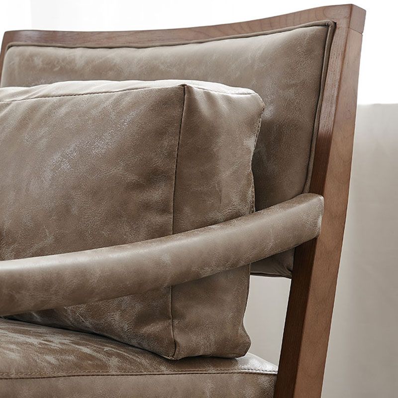 Traditional Style Kitchen Dining Chair Dining Arm Side Chair with Wooden Legs Clearhalo 'Dining Chairs' 'Dining Tables & Seating' 'dining_chair' 'furn' 'furn_dining_chair' 'Furniture' 'Kitchen & Dining Furniture' 1200x1200_65ee8adf-d38b-48c4-bd4c-632a84bdb842