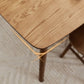 Modern Rectangular Space Saving Brown Walnut Dining Table with 4 Legs Clearhalo 'Dining Tables & Seating' 'Dining Tables' 'dining_table' 'furn' 'furn_dining_table' 'Furniture' 'Kitchen & Dining Furniture' 1200x1200_65ef9fe6-53fd-449d-8888-8444d8d3a3e2