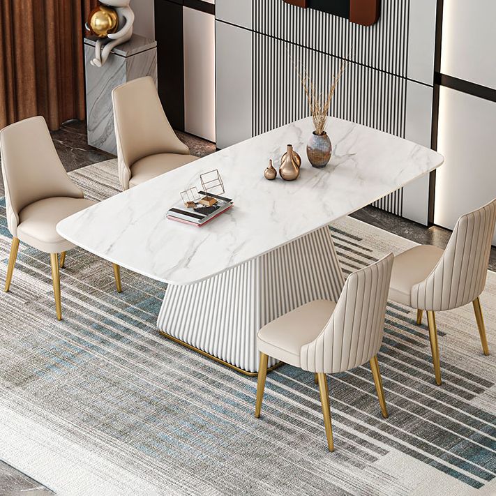Glam 1/2/5/7 Pieces Dining Set Sintered Stone Dining Furniture for Home Use Clearhalo 'Dining Room Sets' 'Dining Tables & Seating' 'dining_room_set' 'furn' 'furn_dining_room_set' 'Furniture' 'furniture_dining_room_set' 'Kitchen & Dining Furniture' 'kitchen&dining_furn' 'kitchen' 1200x1200_65efbcc8-f8fd-4ac4-b957-f0d67519cb6c