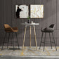 Modern Style Backrest Arm Counter Stool with Metal Base and Leather Cushion Clearhalo 'Bar Furniture' 'Bar Stools' 'bar_stools' 'furn' 'furn_bar_stools' 'Furniture' 'Kitchen & Dining Furniture' 1200x1200_65f1ee16-4568-4c77-88f5-66706e8ccc25