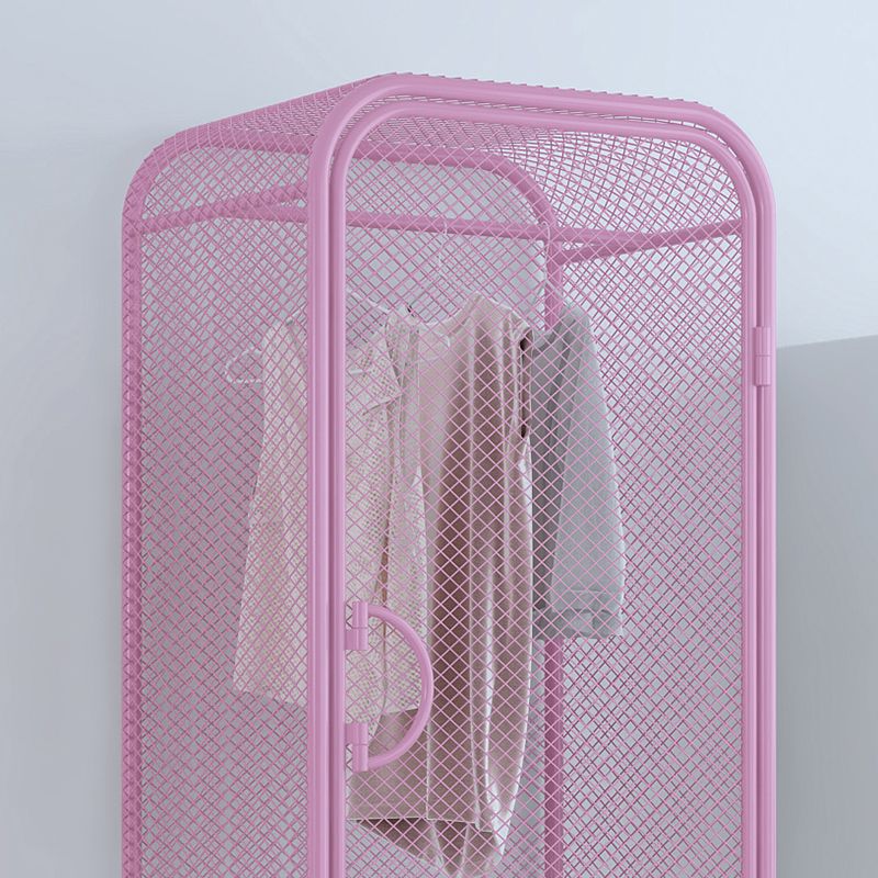 Contemporary Wardrobe Closet Metal Wardrobe Cabinet for Bedroom Clearhalo 'Armoires & Wardrobes' 'armoires_wardrobes' 'Bedroom Furniture' 'furn' 'furn_armoires_wardrobes' 'Furniture' 1200x1200_65f53bfc-2457-4204-923f-d81006b5f5ba