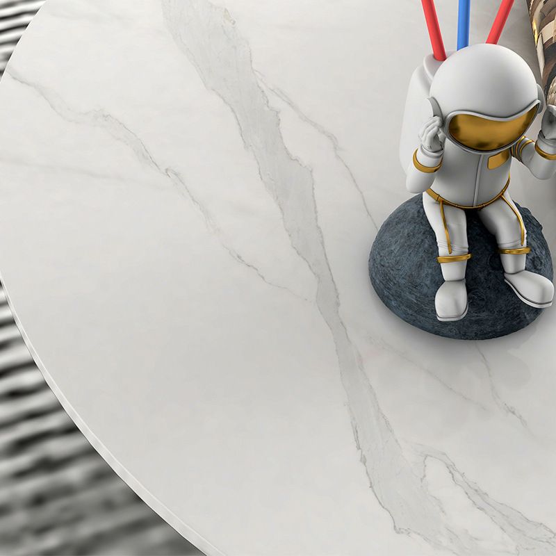 Slate and Metal Round 3 Legs Coffee Table Modern Table for Living Room Clearhalo 'Coffee & Accent Tables' 'Coffee Tables' 'coffee_tables' 'furn' 'furn_coffee_tables' 'Furniture' 'Living Room Furniture' 1200x1200_65f61de7-b932-4c9c-a802-019223762e46