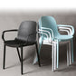 Contemporary Style Plastic Dining Armchair Multicolor Stackable Dining Chair Clearhalo ' kitchen&dining_furn' 'Dining Chairs' 'Dining Tables & Seating' 'dining_chair' 'furn' 'furn_dining_chair' 'Furniture' 'furniture_dining_chair' 'Kitchen & Dining Furniture' 'kitchen' 1200x1200_65f631e8-7274-428e-bcb4-1d68c7be6c84