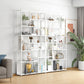 Metal Rectangle Open Bookcase Scandinavian Home Office Etagere Bookcase