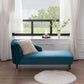 Solid Color Chaise Solid Wood Chaise Lounge Couch with One Armed