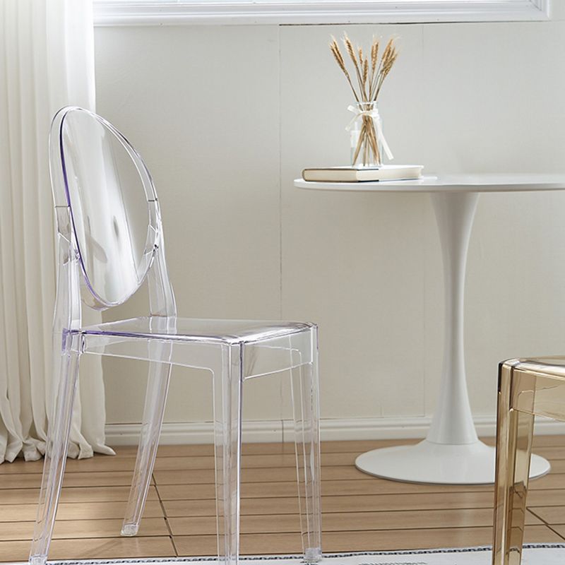 スカンジナビアのプラスチックダイニングチェアオープンホームダイニングサイドチェア