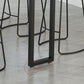 Modern Wood and Metal Bistro Accent Dining Table Sled Indoor Patio Bar Table Clearhalo 'Bar Furniture' 'Bar Tables' 'bar_tables' 'furn' 'furn_bar_tables' 'Furniture' 'furniture_bar_tables' 'Kitchen & Dining Furniture' 1200x1200_65f86d23-2d10-4d38-a2e9-5a487bfec7b5