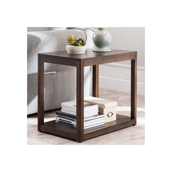 Ashwood Double Tier End Table Contemporary Rectangular Side Table for Living Room Clearhalo 'Coffee & Accent Tables' 'End & Side Tables' 'end_side_table' 'end_side_tables' 'furn' 'furn_end_side_tables' 'Furniture' 'furniture_end_side_table' 'Living Room Furniture' 1200x1200_65f8d80d-d1a3-463d-8fb2-1cb146e2491f