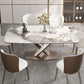 Luxury Sintered Stone Dining Table Rectangle Table with Gold Metal Pedestal Base Clearhalo ' dining_table' 'Dining Tables & Seating' 'Dining Tables' 'furn' 'furn_dining_table' 'Furniture' 'furniture_dining_table' 'Kitchen & Dining Furniture' 'kitchen&dining_furn' 'kitchen' 'kitchen_dining_table' 1200x1200_65f90af4-d2b7-41fd-a46e-82bd11c42f0b