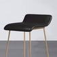 Glam Counter Round Bar Stool Armless Leather Bar Stool with Footrest Iron Base Clearhalo 'Bar Furniture' 'Bar Stools' 'bar_stools' 'furn' 'furn_bar_stools' 'furniture_bar_stools' 'Kitchen & Dining Furniture' 'kitchen&dining_furn' 'kitchen' 'kitchen_furn' Furniture' 1200x1200_65f9b111-cdee-4327-bd9f-ee14ecc52267