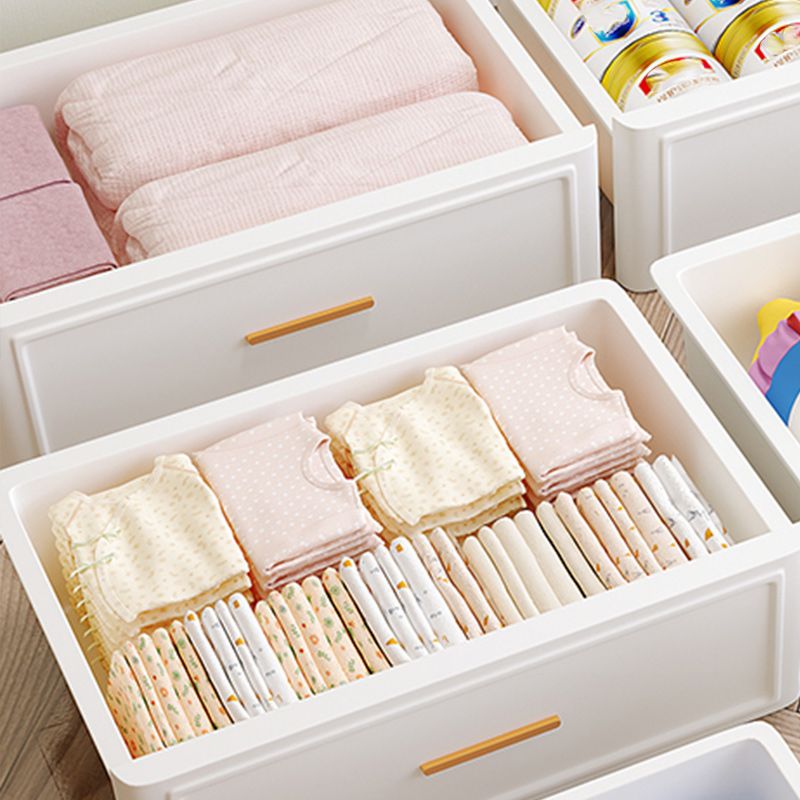 Gabinetto di deposito in plastica con cassetto del guardaroba contemporaneo