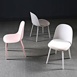 Scandinavian Plastic Dining Armless Chair Solid Back Chair for Home Clearhalo ' kitchen&dining_furn' 'Dining Chairs' 'Dining Tables & Seating' 'dining_chair' 'furn' 'furn_dining_chair' 'Furniture' 'furniture_dining_chair' 'Kitchen & Dining Furniture' 'kitchen' 1200x1200_65fc10c0-58be-4697-8b9c-451d7cd7a5a4